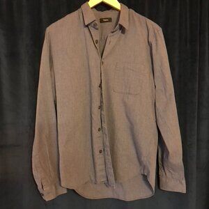 Mens Theory Medium Button Down Shirt